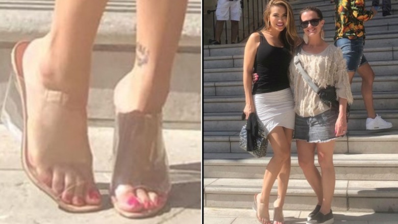 Chrishell Stause and her ankle tattoo