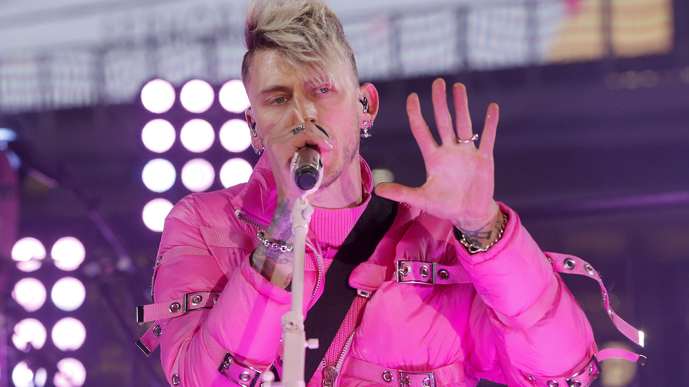 Machine Gun Kelly performing