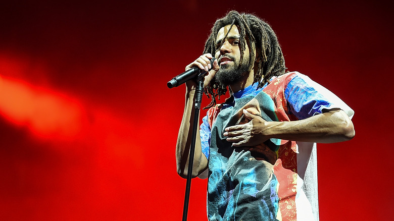 J. Cole performing live