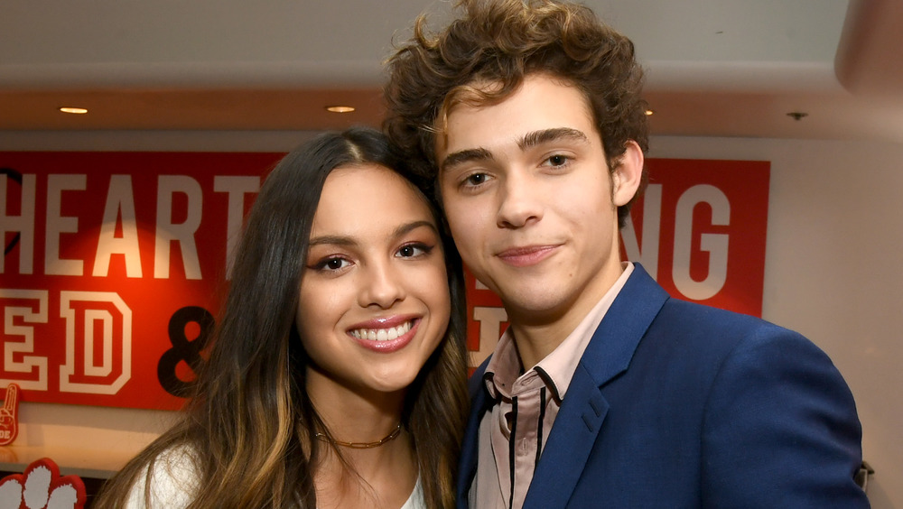 Joshua Bassett and Olivia Rodrigo smiling