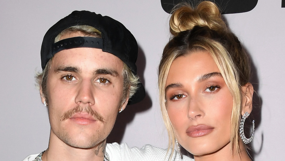 Justin Bieber, Hailey Bieber smiling