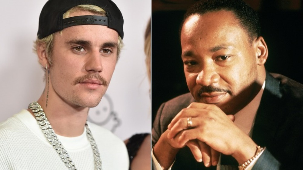 Justin Bieber and Martin Luther King Jr.