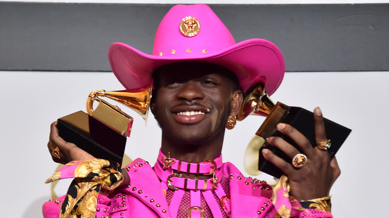 Lil Nas X with his Grammys