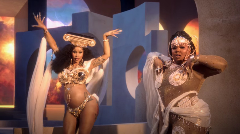 Cardi B and Lizzo dancing