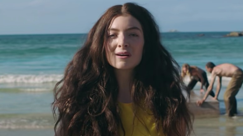 Lorde in a music video 