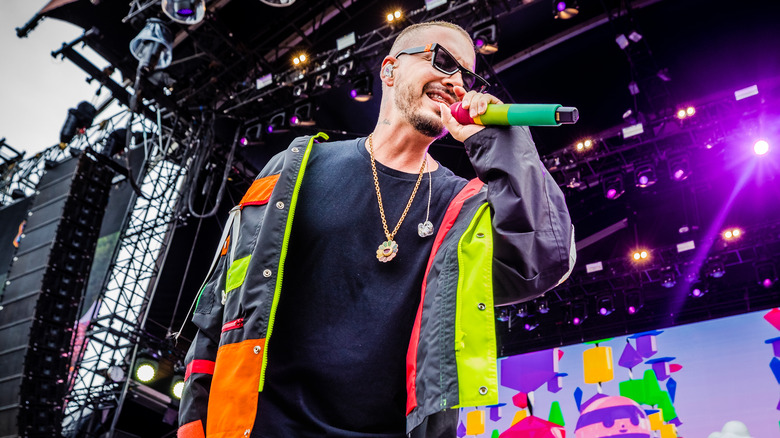 J Balvin performing in 2019