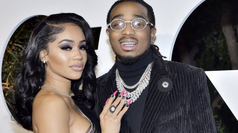 Saweetie and Quavo attends the 2019 GQ Men Of The Year Celebration