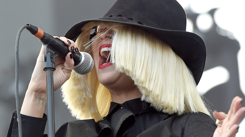 Sia performing