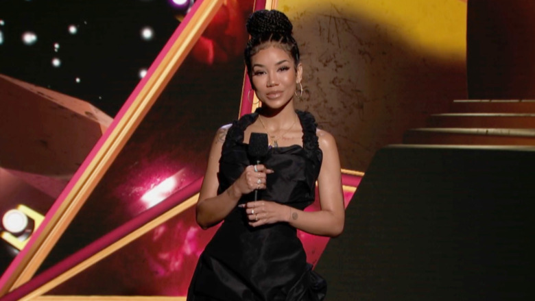 Host Jhené Aiko speaks onstage for the 63rd Annual GRAMMY Awards Premiere Ceremony 