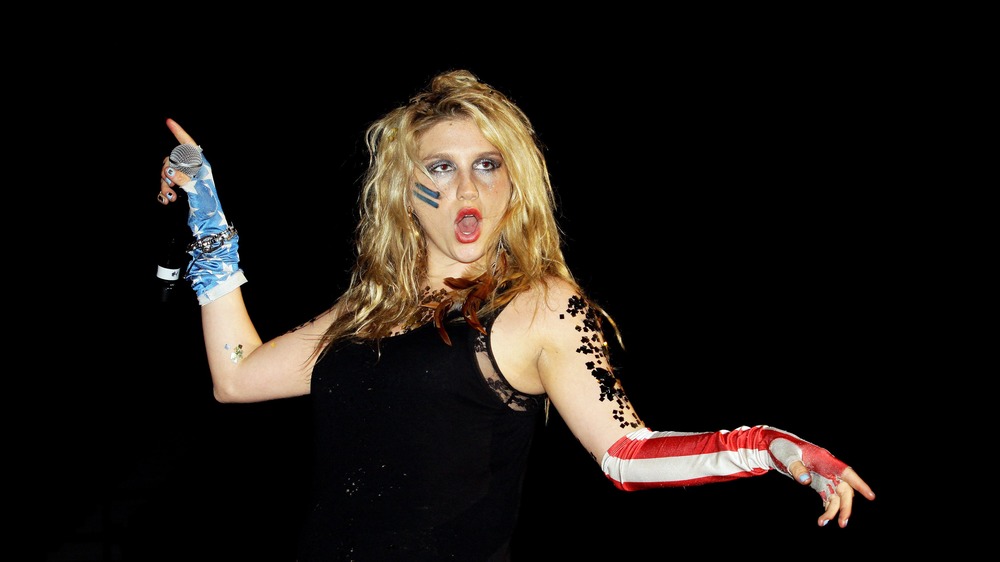 Ke$ha performing 