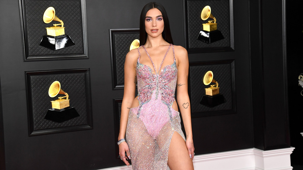 The Real Meaning Of Dua Lipas Attention Grabbing Dress At The Grammys 