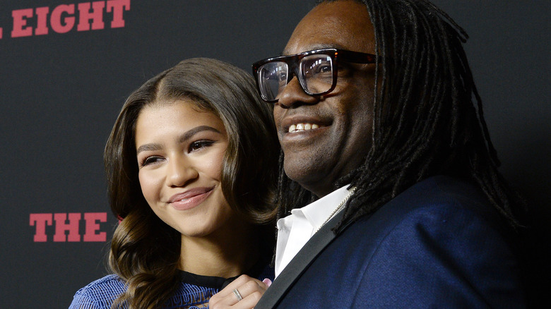 Zendaya poses with father, Kazembe Ajamu