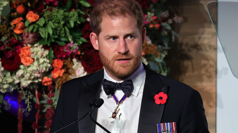 Prince Harry speaking