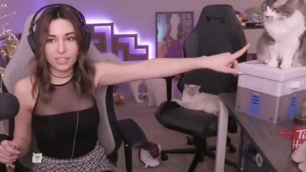 Alinity points at MIlo on Instagram