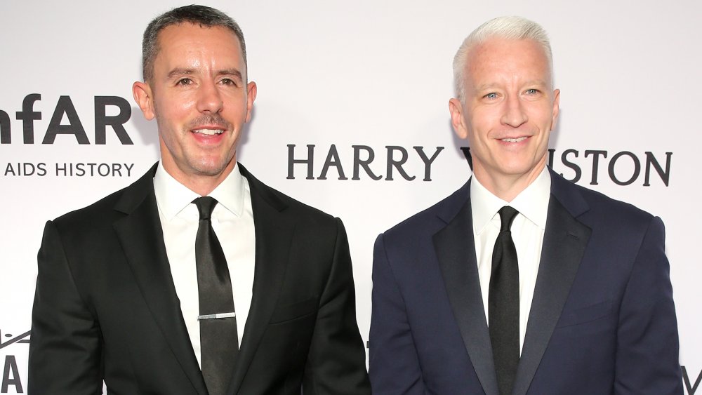 Anderson Cooper (L) and Benjamin Maisani attend Kathy Griffin's Carnegie Hall Performance official after party