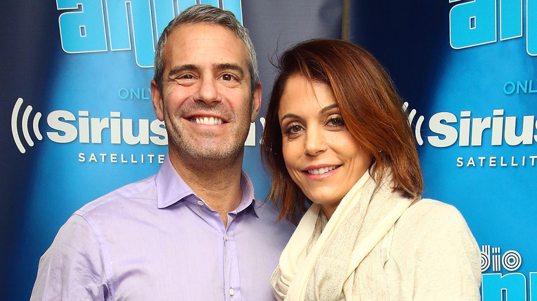 Andy Cohen with Bethenny Frankel