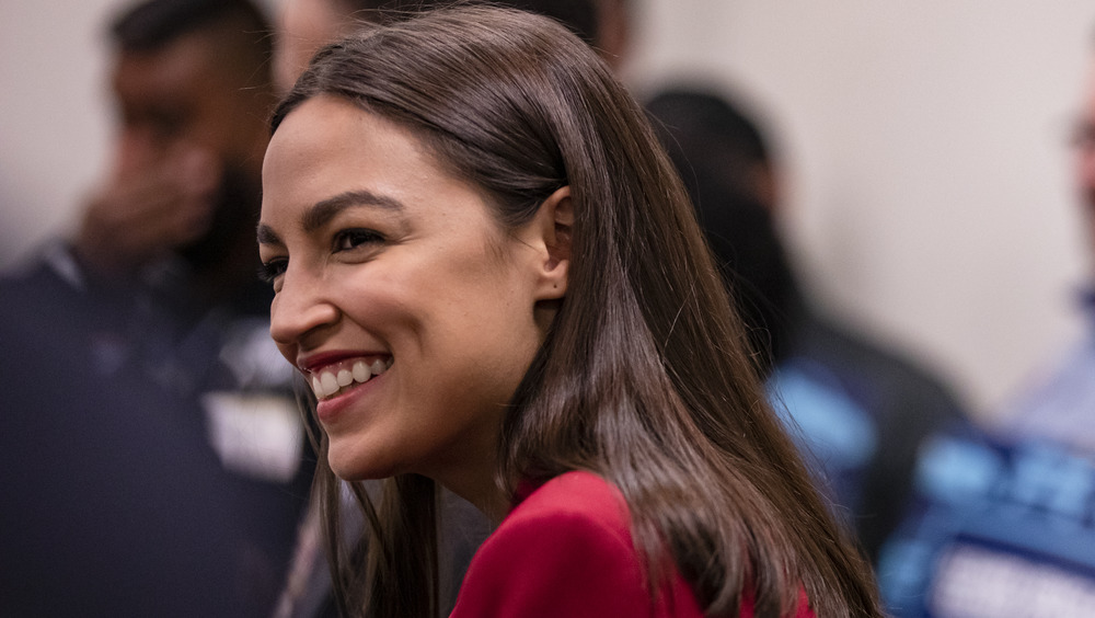 Alexandria Ocasio-Cortez smiling