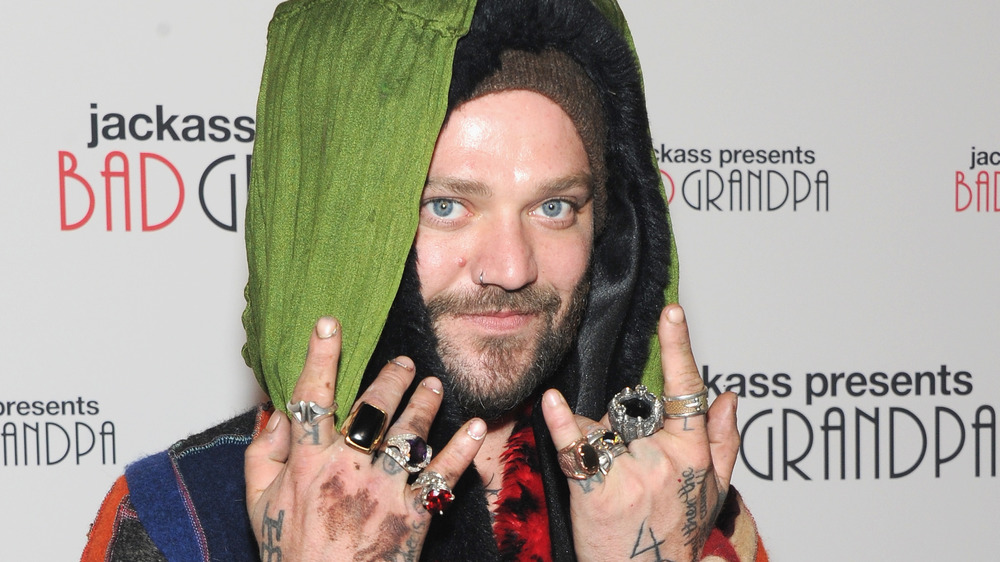 Jackass alum Bam Margera posing