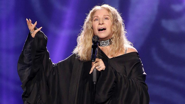 Barbra Streisand performing