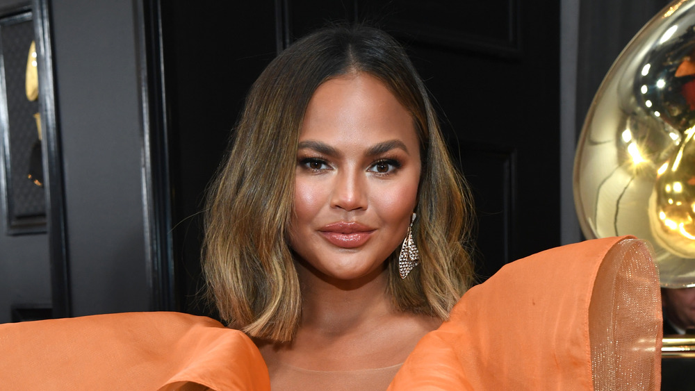 Chrissy Teigen at Grammy Awards