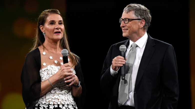 Melinda Gates, Bill Gates, talking