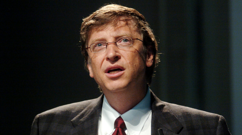 Bill Gates with serious expression