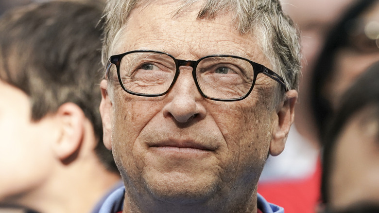 Bill Gates with serious expression