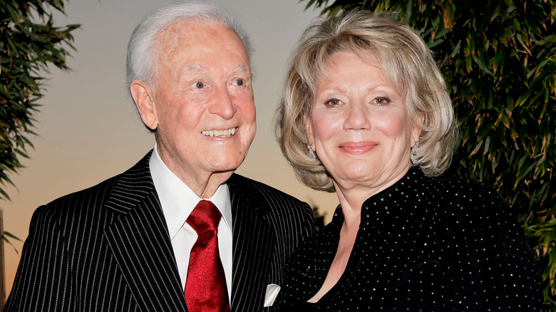 Bob Barker and Nancy Burnet smiling