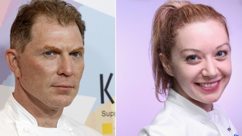 Bobby Flay and Elyse Tirrell posing 