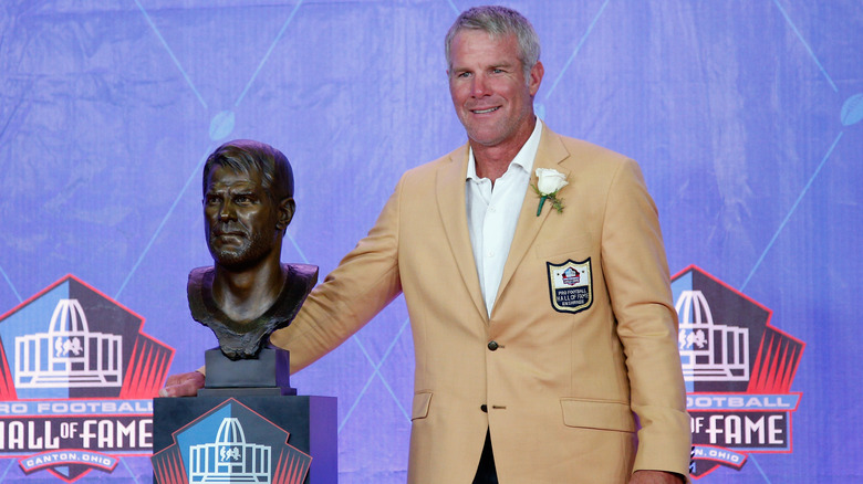 Brett Favre at the Hall Of Fame