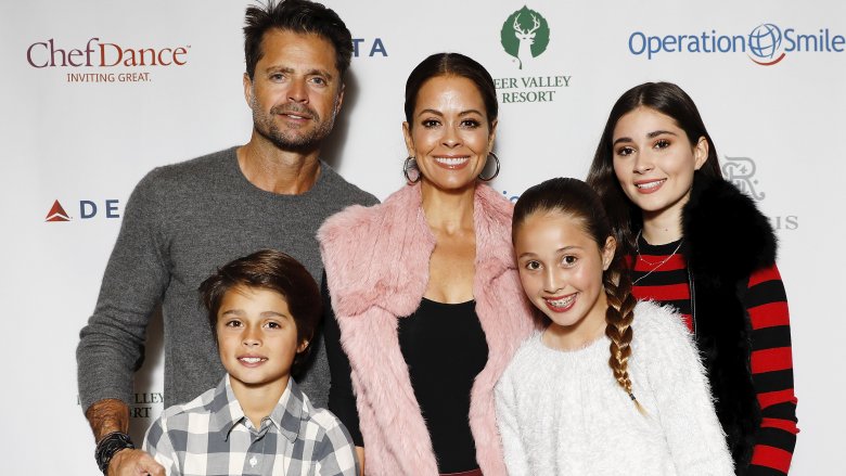 David Charvet, Brooke Burke, and kids