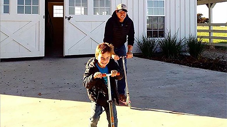 Chip Gaines and son