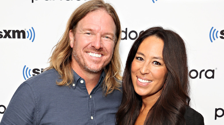 Chip Gaines and Joanna Gaines at a press event