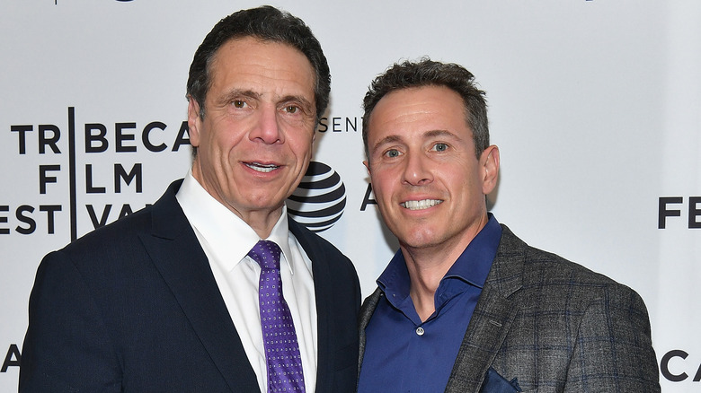 Andrew Cuomo, Chris Cuomo posing