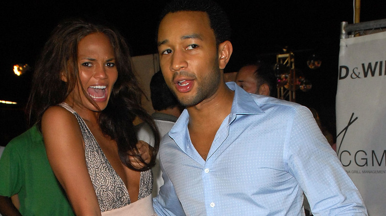 Chrissy Teigen and John Legend in 2007