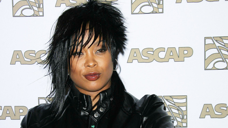 Da Brat in a black jacket in 2008.