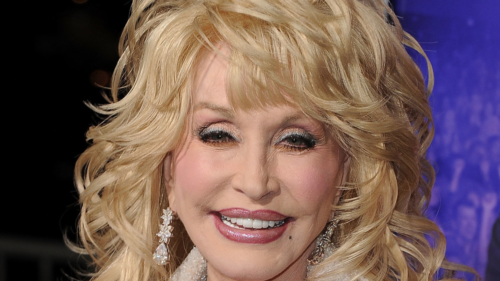 Dolly Parton smiling