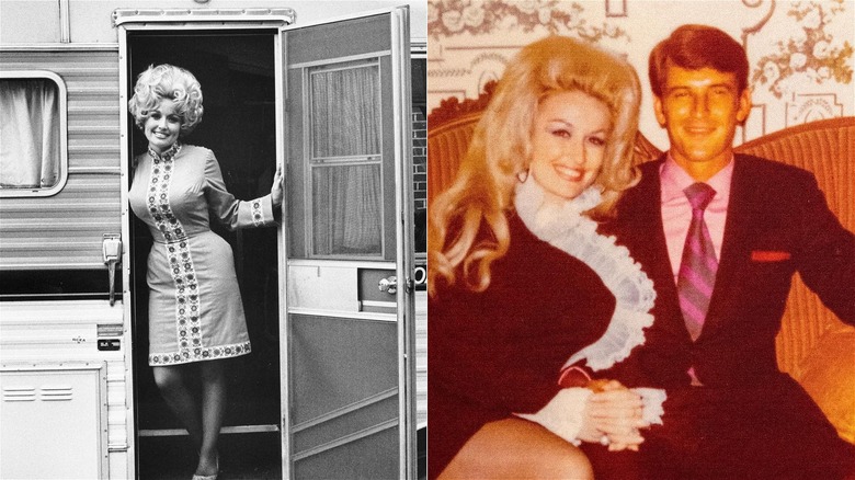 Dolly Parton touring and posing with husband
