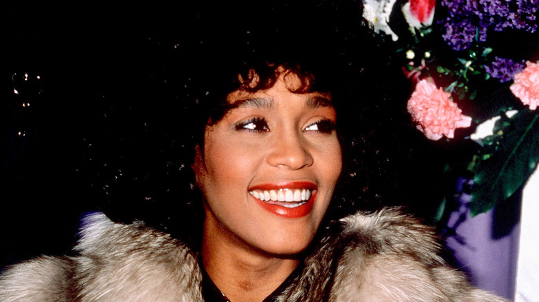 Whitney Houston smiling in 1988