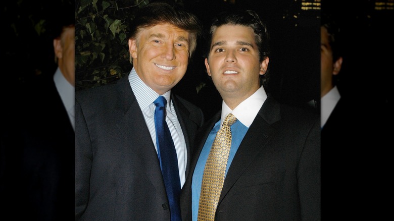 Donald J. Trump, Don Jr. posing