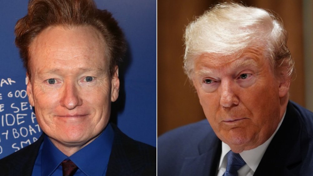 Conan O'Brien and Donald Trump