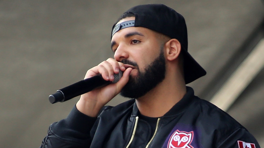 Drake performing 