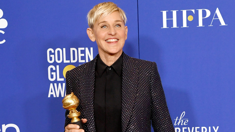 Ellen DeGeneres smiling