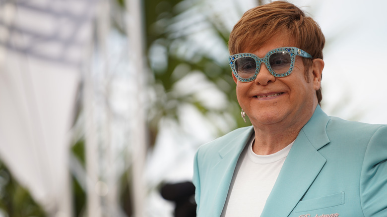 Elton John smiling