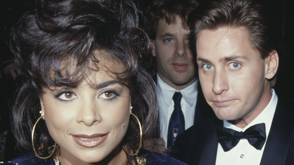 Paula Abdul and Emilio Estevez