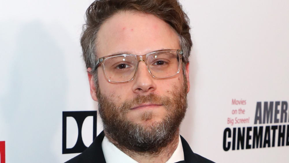 Seth Rogen posing at an event