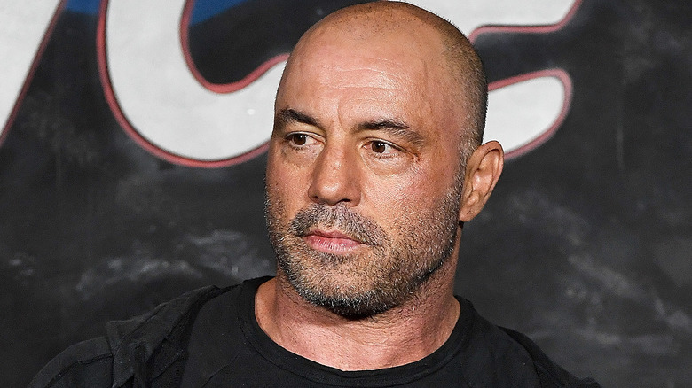 Comedian Joe Rogan performs during his appearance at The Ice House Comedy Club 