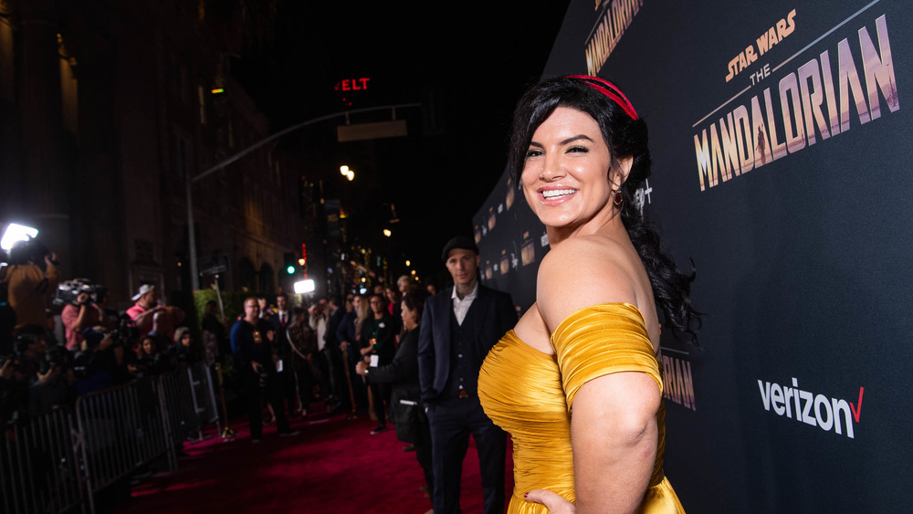 Gina Carano at the premiere of 'The Mandalorian'