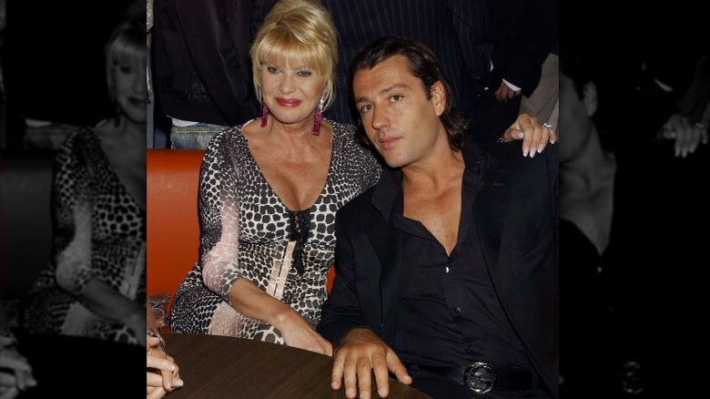 Ivana Trump and Rossano Rubicondi party