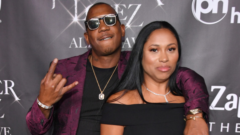 Ja Rule and his wife Aisha Atkins attend the after party for the finale of the "JENNIFER LOPEZ: ALL I HAVE" residency